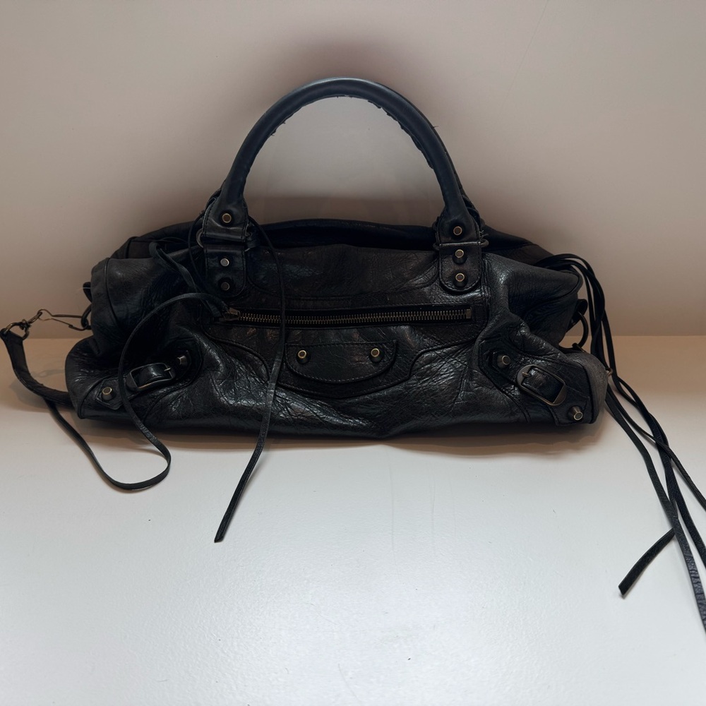 Balenciaga Dark Grey City Bag